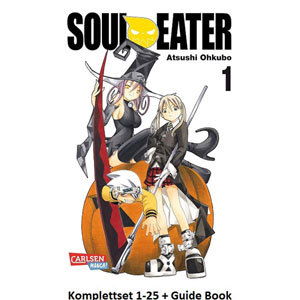 Soul Eater - Komplettset 1-25 + Guide Book