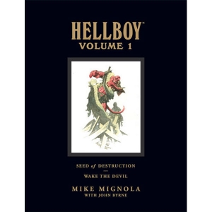 Hellboy Library Edition Hc 001 - Seed Of Destruction And Wake The Devil